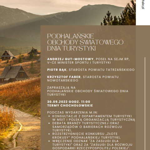 27 września obchodzony będzie coroczny Światowy Dzień Turystyki.