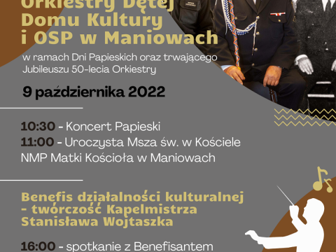 koncert Orkiestry Dętej Domu Kultury i OSP w Maniowach