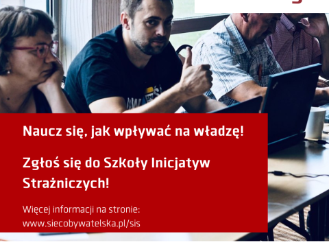 Szkolenia - Sieć Obywatelska Watchdog Polska - Szkoła Inicjatyw Strażniczych (SIS)