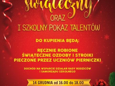 Szkoła Podstawowa w Maniowach zaprasza na Kiermasz Świąteczy oraz I Szkolny Pokaz Talentów