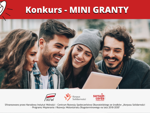 Stowarzyszenie Sursum Corda z Nowego Sącza – jako regionalny Partner Korpusu Solidarności ogłosiło konkurs na MINI GRANTY!