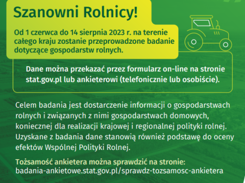 Zintegrowane statystyki gospodarstw rolnych