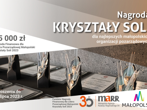 Nagroda Kryształy Soli - 25 tysięcy dla Lidera Pozarządowej Małopolski