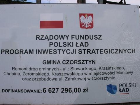Ulica Zamkowa w Czorsztynie już niedługo w nowej odsłonie