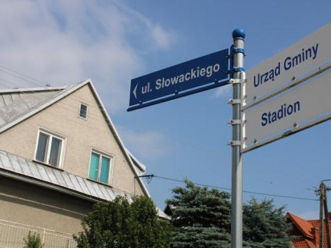 Prace remontowe na ulicy Słowackiego w Maniowach