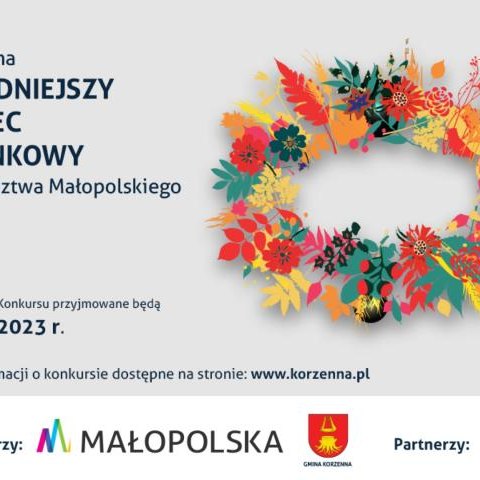 Konkurs na najładniejszy Wieniec Dożynkowy Województwa Małopolskiego ogłoszony