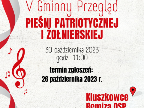 V Gminny Przegląd Pieśni Patriotycznej i Żołnierskiej
