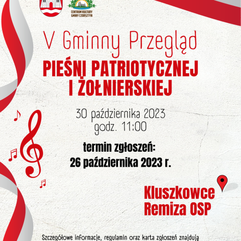 V Gminny Przegląd Pieśni Patriotycznej i Żołnierskiej