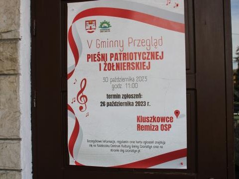V Gminny Przegląd Pieśni Patriotycznej i Żołnierskiej