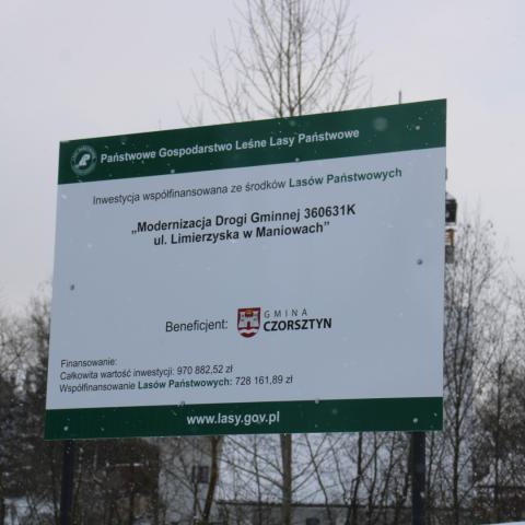Otwarcie drogi gminnej – ul. Limierzyska w Maniowach