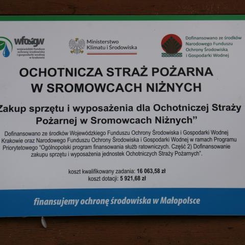 Nowy sprzęt w jednostce OSP Sromowce Niżne