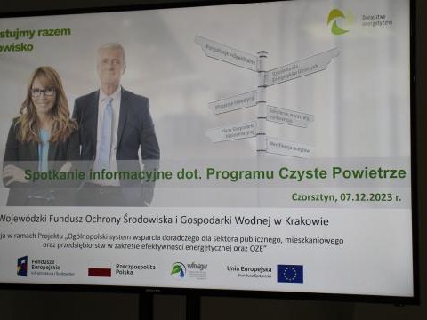 Spotkanie dotyczące programu CZYSTE POWIETRZE