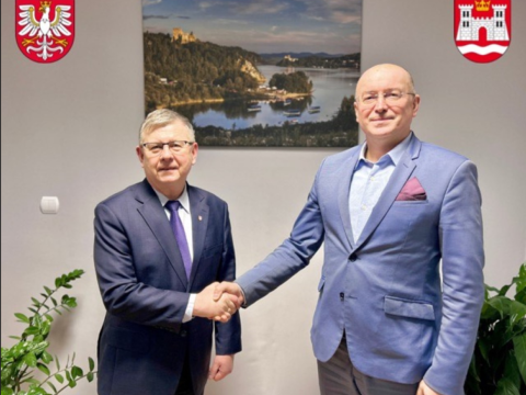 Wizyta Marszałka Województwa Małopolskiego Witolda Kozłowskiego w Gminie Czorsztyn