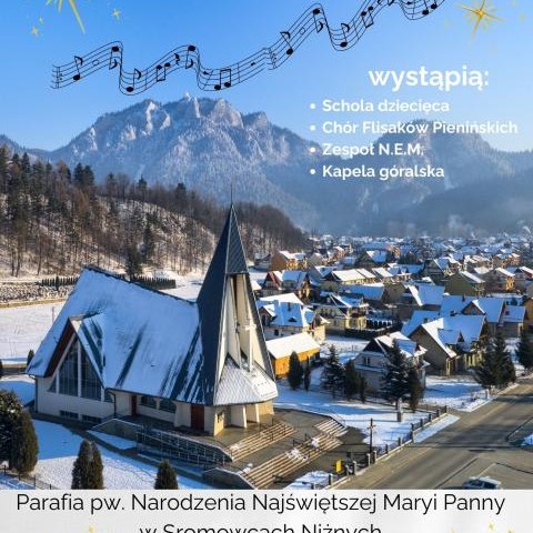 Przypominamy o koncercie kolęd i pastorałek w Sromowcach Niżnych