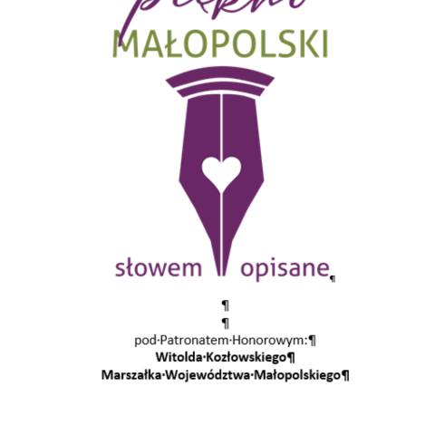 4. Konkurs Literacki „PIĘKNO MAŁOPOLSKI – SŁOWEM OPISANE”