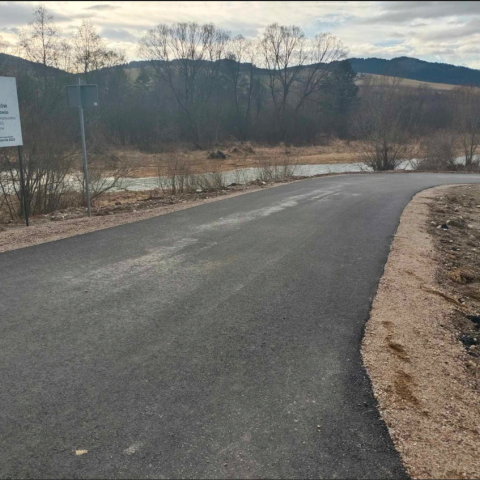 Ulica Nadwodnia w Sromowcach Niżnych została zmodernizowana