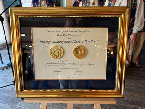 Nagroda Samorządu Województwa Małopolskiego dla Polskiego Stowarzyszenia Flisaków Pienińskich