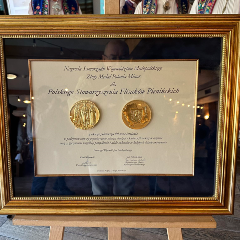 Nagroda Samorządu Województwa Małopolskiego dla Polskiego Stowarzyszenia Flisaków Pienińskich