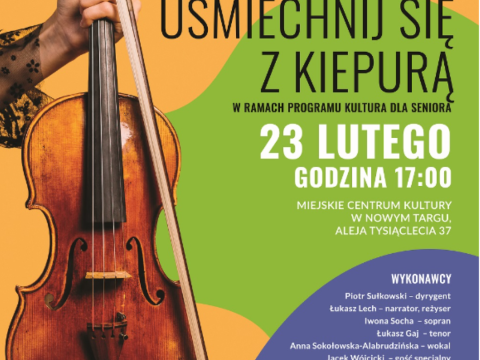Zaproszenie na koncert w ramach programu Kultura dla Seniora