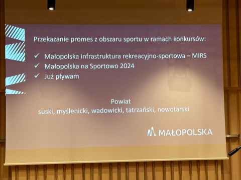 Przekazanie promes na realizację zadań w obszarze sportu