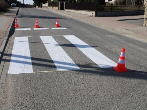 Odnawianie oznakowania poziomego na terenie sołectw w Gminie Czorsztyn