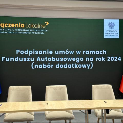 Podpisano umowy na dofinansowanie komunikacji zbiorowej