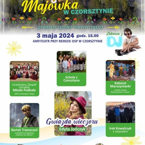 Rozpoczynamy sezon turystyczny. Zapraszamy na majówkę do Czorsztyna