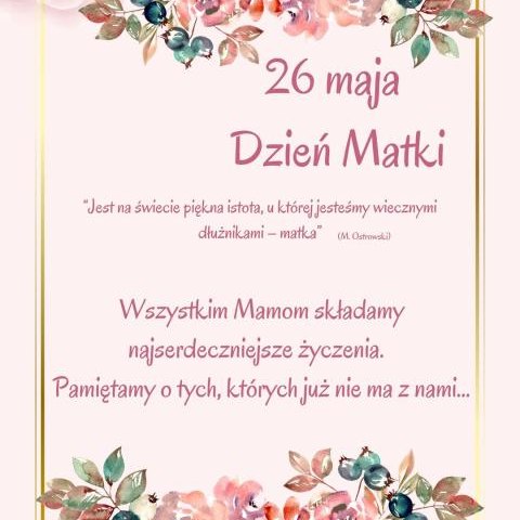 26 Maja - Dzień Matki