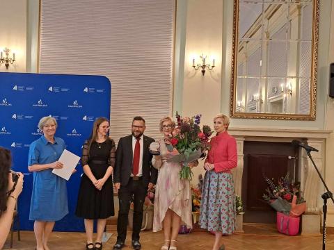 Joanna Bator - laureatka konkursu na Małopolskiego Bibliotekarza Roku