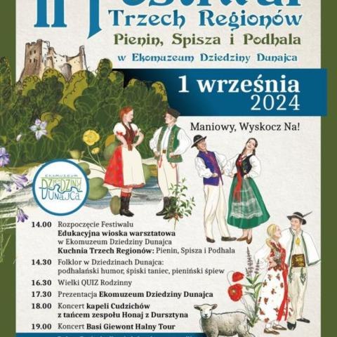 Zapraszamy na II Festiwal Trzech Regionów Pienin, Spisza i Podhala
