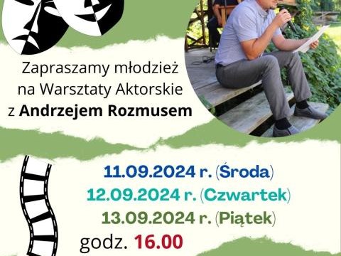 Warsztaty aktorskie dla młodzieży w bibliotece