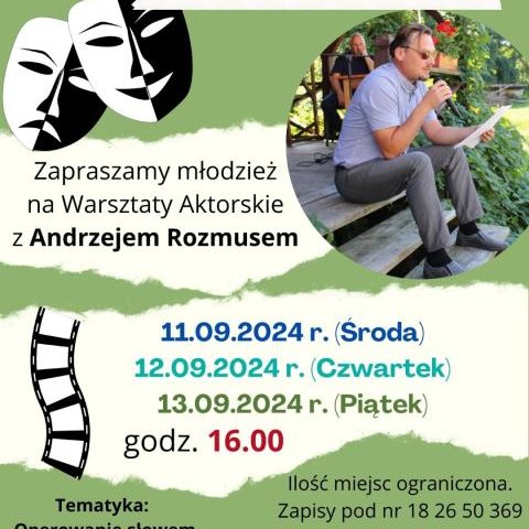 Warsztaty aktorskie dla młodzieży w bibliotece