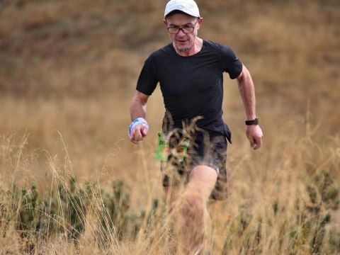 Zbigniew Jaworski na trasie półmaratonu