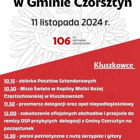 Święto Niepodległości w Gminie Czorsztyn