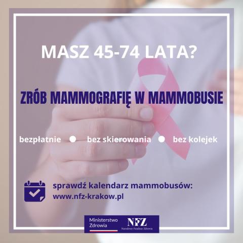 Zbadaj się w programie profilaktyki raka piersi