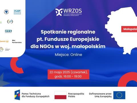 Fundusze Europejskie - korzyści i możliwości dla organizacji pozarządowych w woj. MAŁOPOLSKIM