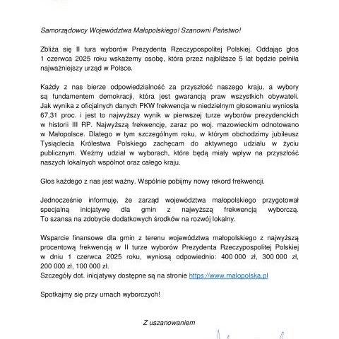 Małopolska głosuje!