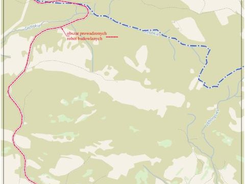 Inwestor Powiatowy Zarząd Dróg w Nowym Targu informuje o zamknięciu drogi powiatowej nr 1638K Krośnica – Sromowce Niżne
