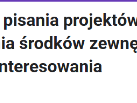 Szkolenie dla organizacji pozarządowych z terenu Gminy Czorsztyn - ankieta