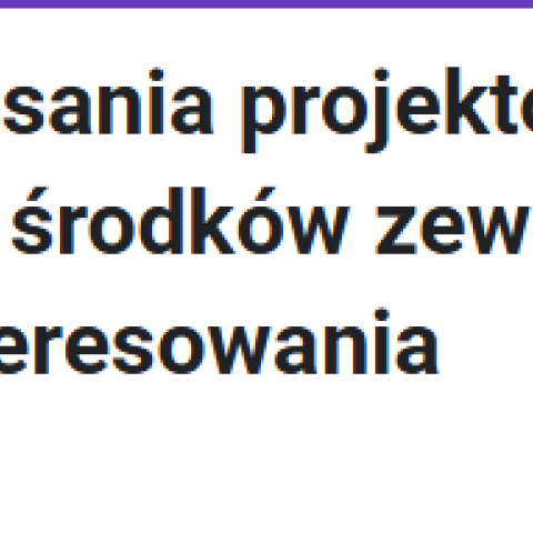 Szkolenie dla organizacji pozarządowych z terenu Gminy Czorsztyn - ankieta