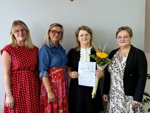 Uroczyste wręczenie aktu awansu zawodowego nauczyciela