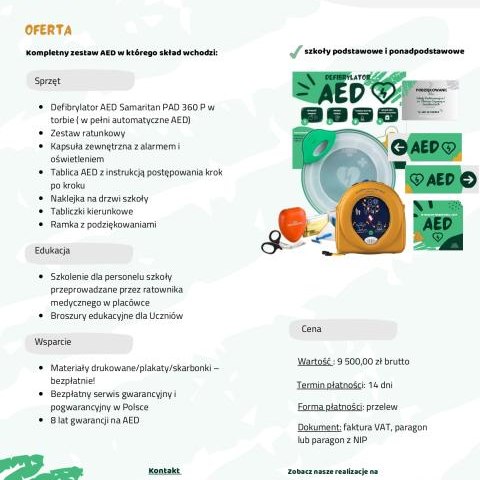 Razem dla Bezpieczeństwa – SP w Maniowach zbiera na Defibrylator AED