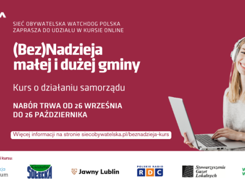 Kurs “(Bez)Nadzieja małej i dużej gminy”!