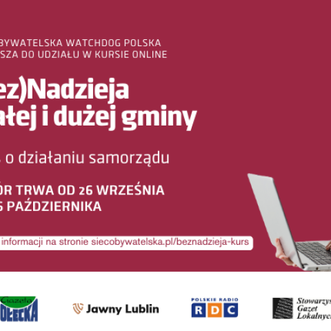 Kurs “(Bez)Nadzieja małej i dużej gminy”!