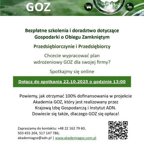 Akademia GOZ - bezpłatne szkolenia i doradztwo