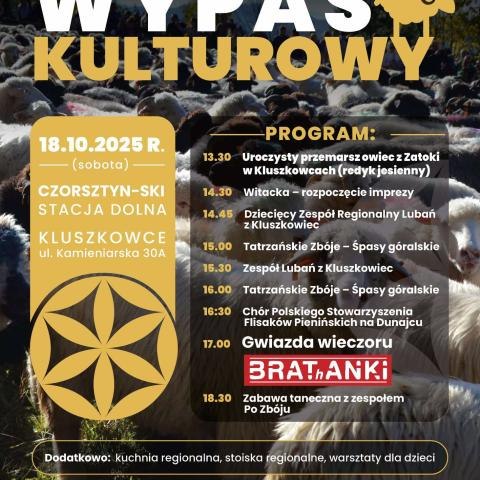 III Pieniński Wypas Kulturowy - trasa przepędu owiec, komunikat organizacyjny, program