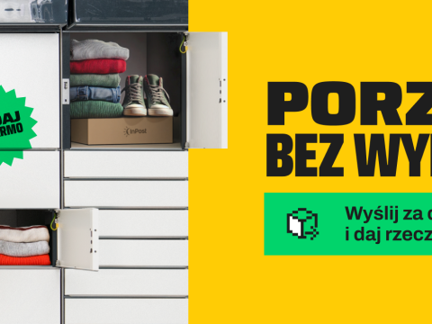 Masz niepotrzebne, ale nadające się do użytku – ubrania, obuwie, elektronikę, zabawki czy książki. Możesz je oddać za pośrednictwem paczkomatów (InPost)