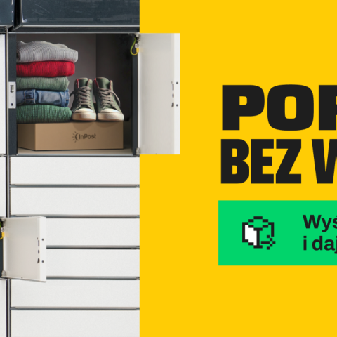 Masz niepotrzebne, ale nadające się do użytku – ubrania, obuwie, elektronikę, zabawki czy książki. Możesz je oddać za pośrednictwem paczkomatów (InPost)