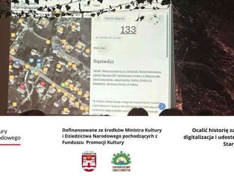 Spotkanie podsumowujące projekt pn. „Ocalić historię zatopionej wioski – Etap I: digitalizacja i udostępnienie archiwalnych zdjęć Starych Maniów”.