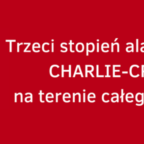 Trzeci stopień alarmowy CRP na terenie całego kraju